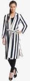 Only Navy Blue Striped Summer Jacket Women