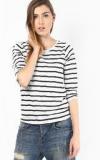 Only Off White Striped Top women