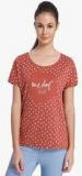 Only Rust Printed T Shirt women