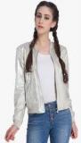 Only Silver Solid Summer Jacket Women