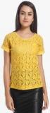 Only Yellow Solid Blouse Women