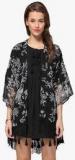 Only You Black Printed Shrug Women