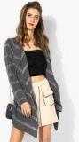 Opt Grey Striped Shrug Women