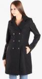 Owncraft Black Solid Long Coat women