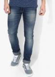 Oxemberg Blue Mid Rise Slim Fit Jeans Men