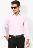 Oxemberg Pink Checked Slim Fit Formal Shirt Men