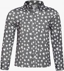 Oxolloxo Black Printed Casual Shirt boys