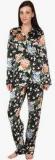 Oxolloxo Black Printed Pyjama Set Women