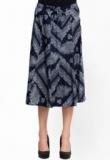 Oxolloxo Blue Printed Skirt Women