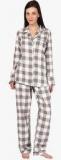 Oxolloxo Grey Checked Pyjama Set Women