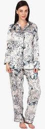 Oxolloxo Multi Colored Printed Pyjama Set Women