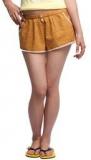 Oxolloxo Mustard Yellow Printed Short women