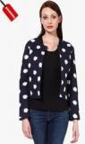 Oxolloxo Navy Blue Printed Shrug women