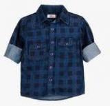 Oye Blue Casual Shirt Boys