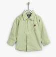 Palm Tree Green Regular Fit Casual Shirt Boys