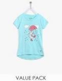 Palm Tree Pack Of 3 Multi Casual Tops Girls