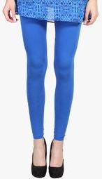 Panit Blue Solid Leggings Women