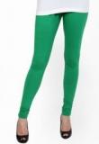 Pannkh Green Solid Legging Women