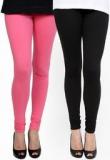 Pannkh Pink/Black Solid Legging Women