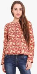 Paprika Beige Printed Summer Jacket women