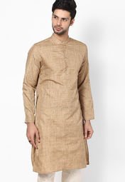 Parikrama Beige Kurtas Men