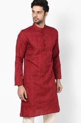 Parikrama Red Kurtas Men