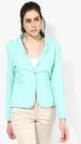 Park Avenue Aqua Blue Printed Summer Jacket Women