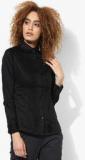 Park Avenue Black Solid Shirt Women