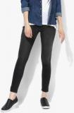 Park Avenue Black Washed Mid Rise Skinny Fit Jeggings Women