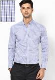 Park Avenue Blue Slim Fit Formal Shirt Men