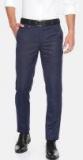 Park Avenue Blue Super Slim Fit Solid Formal Trouser Men