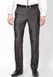 Park Avenue Brown Slim Fit Formal Trouser Men