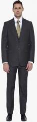 Park Avenue Dark Grey Solid Suit men