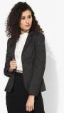 Park Avenue Dark Grey Solid Winter Jacket Women