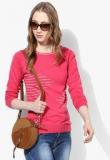 Park Avenue Fuchsia Striped Sweater Women