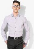 Park Avenue Grey Slim Fit Checked Formal Shirt Men