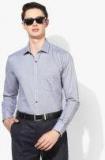 Park Avenue Grey Slim Fit Self Design Casual Shirt Men