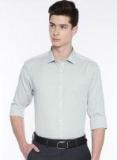 Park Avenue Grey Slim Fit Self Design Formal Shirt Men