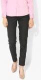 Park Avenue Grey Solid Formal Trouser Women