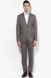 Park Avenue Grey Solid Suits men