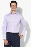 Park Avenue Lavender Slim Fit Checked Formal Shirt Men