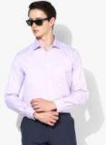 Park Avenue Lavender Slim Fit Self Design Formal Shirt Men