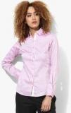 Park Avenue Pink Solid Shirt Women