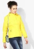 Park Avenue Yellow Solid Winter Jacket women