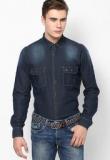 Parx Blue Casual Shirt Men