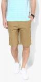 Parx Khaki Solid Shorts men