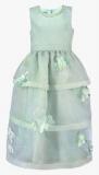 Peaches Green Party Frock Girls