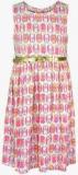 Peaches Pink Party Dress With Belt Girls