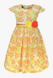 Peaches Yellow Casual Dress girls