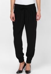 Peacot Printed Black Cargo Pant women